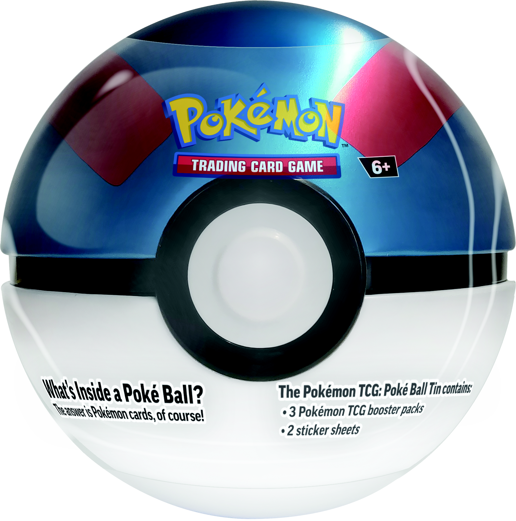 Pokemon Poke Ball Tin Trading Card Game (Styles May Vary)