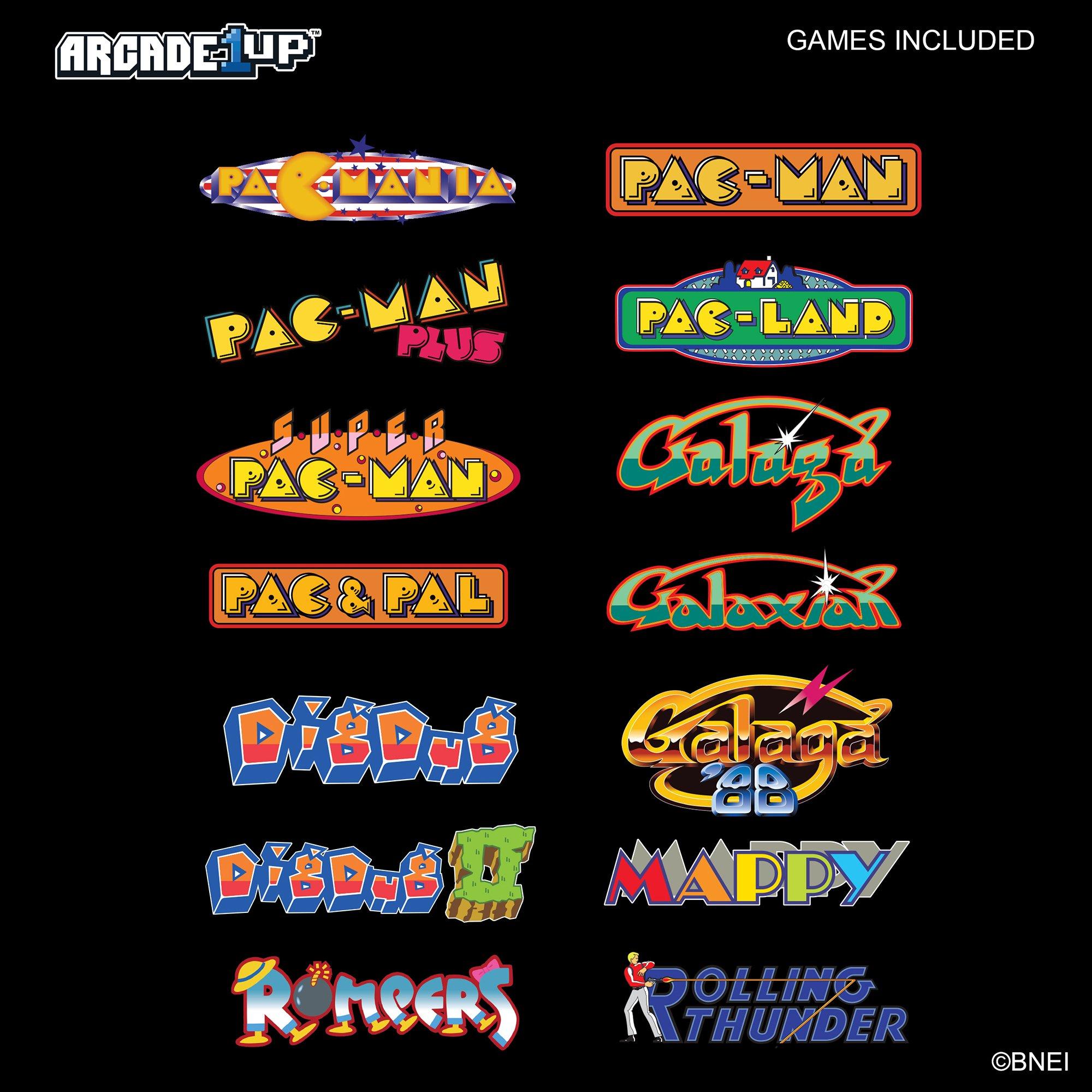 Arcade1Up Pacmania Bandai Legacy Edition Arcade Cabinet with Stickers