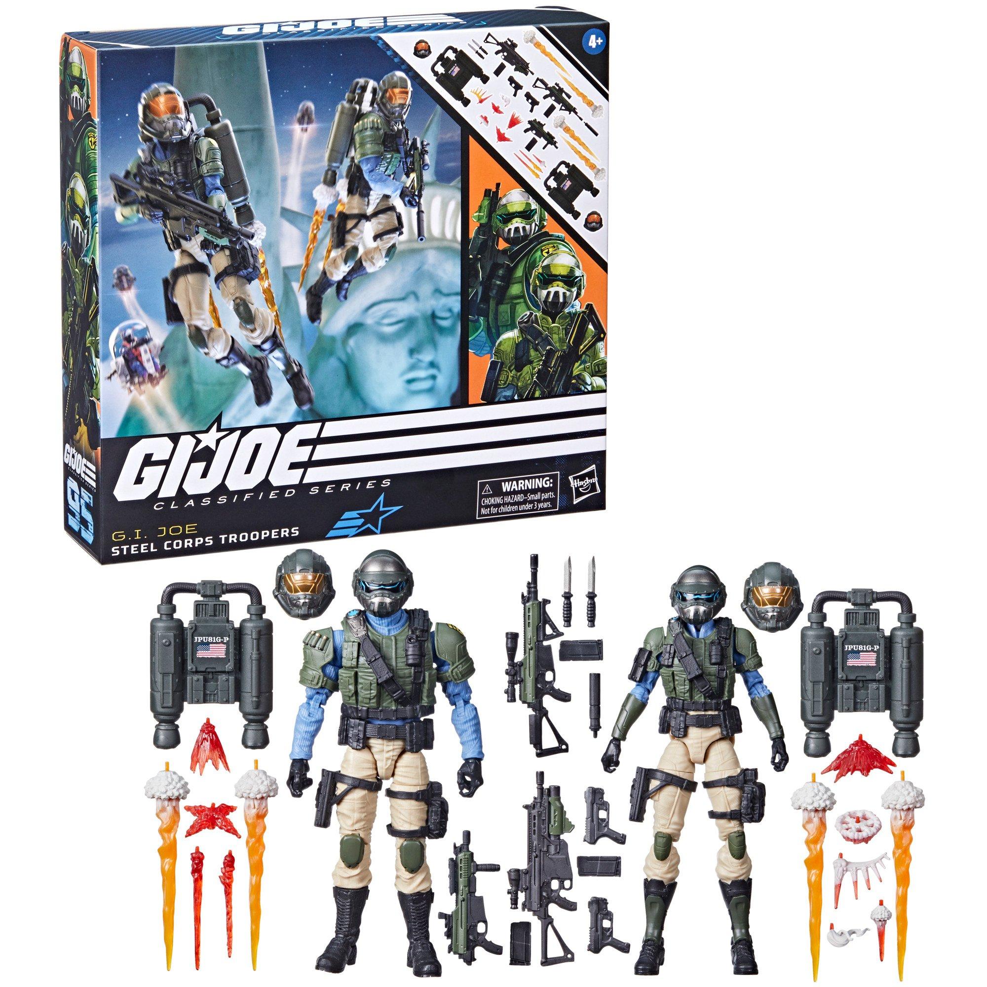 Hasbro G.I Joe Classified Series Steel Corps Troopers 6-in Action