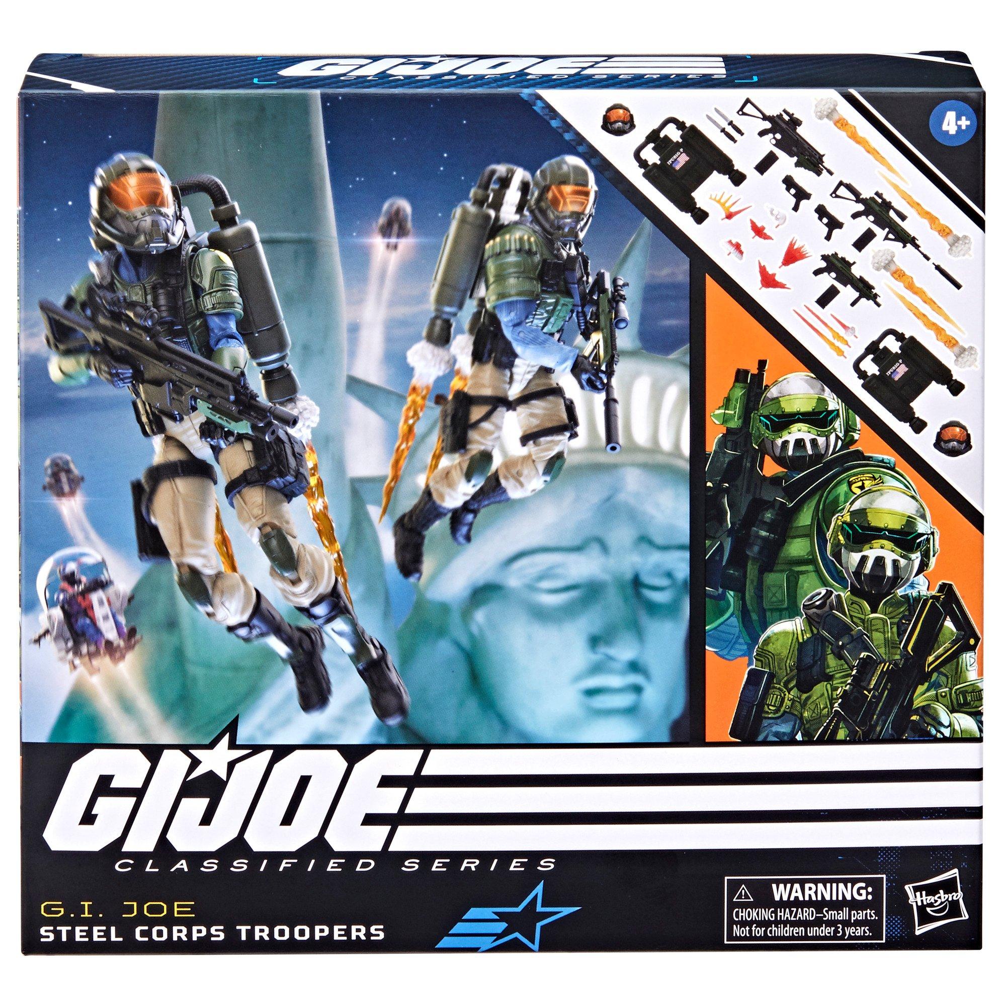 Hasbro G.I Joe Classified Series Steel Corps Troopers 6-in Action Figure  Set 2-Pack