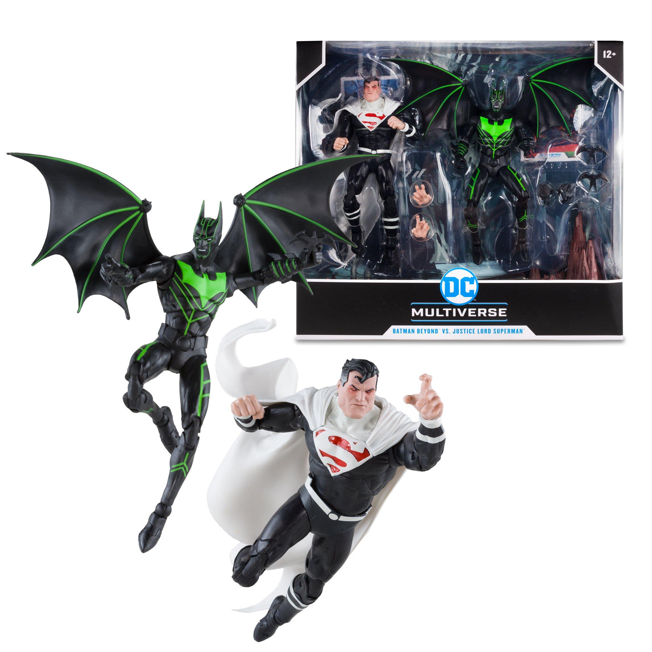 McFarlane Toys DC Multiverse Batman Beyond vs Justice Lord Superman Action Figure Set 2-Pack