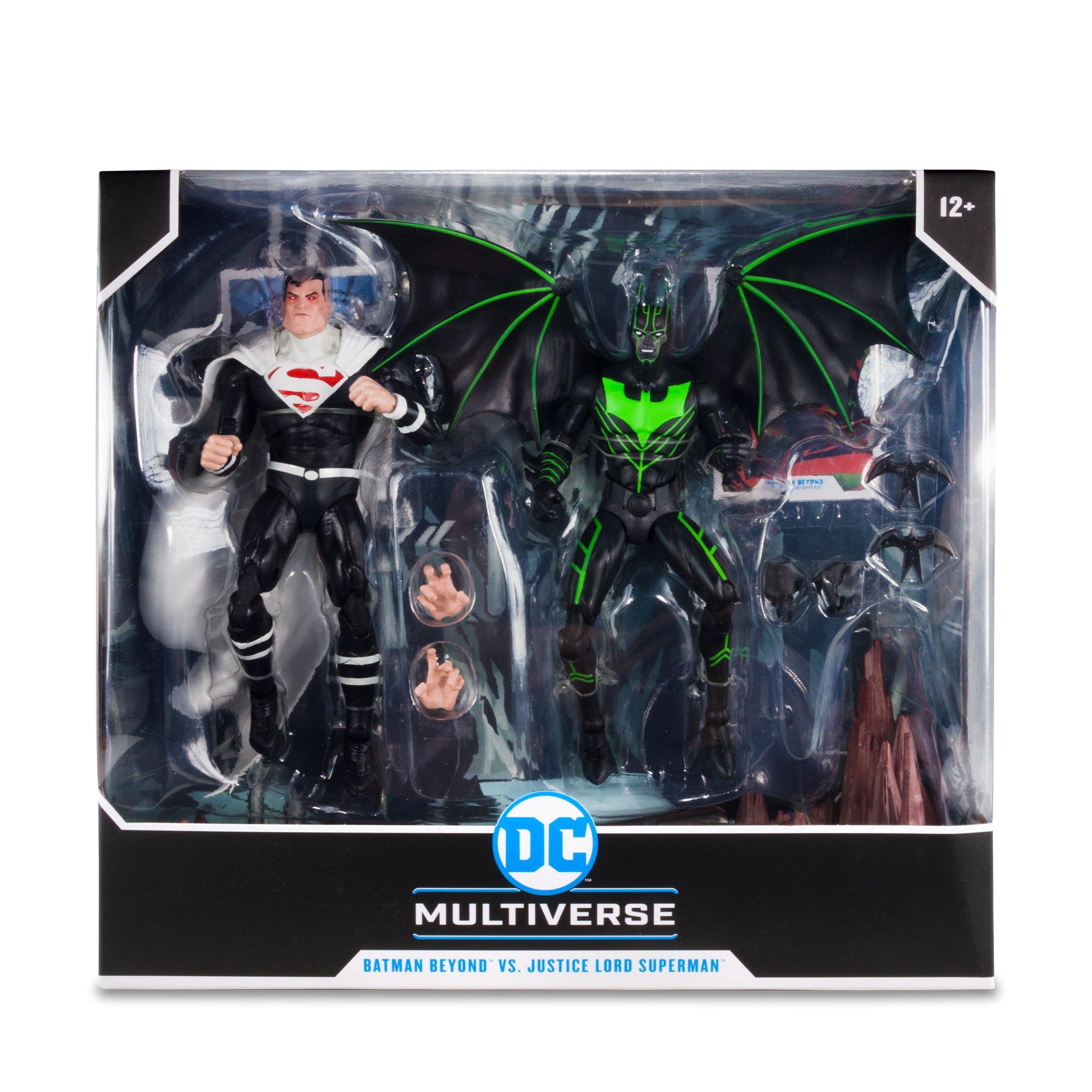 McFarlane Toys DC Multiverse Batman Beyond vs Justice Lord Superman Action Figure Set 2-Pack