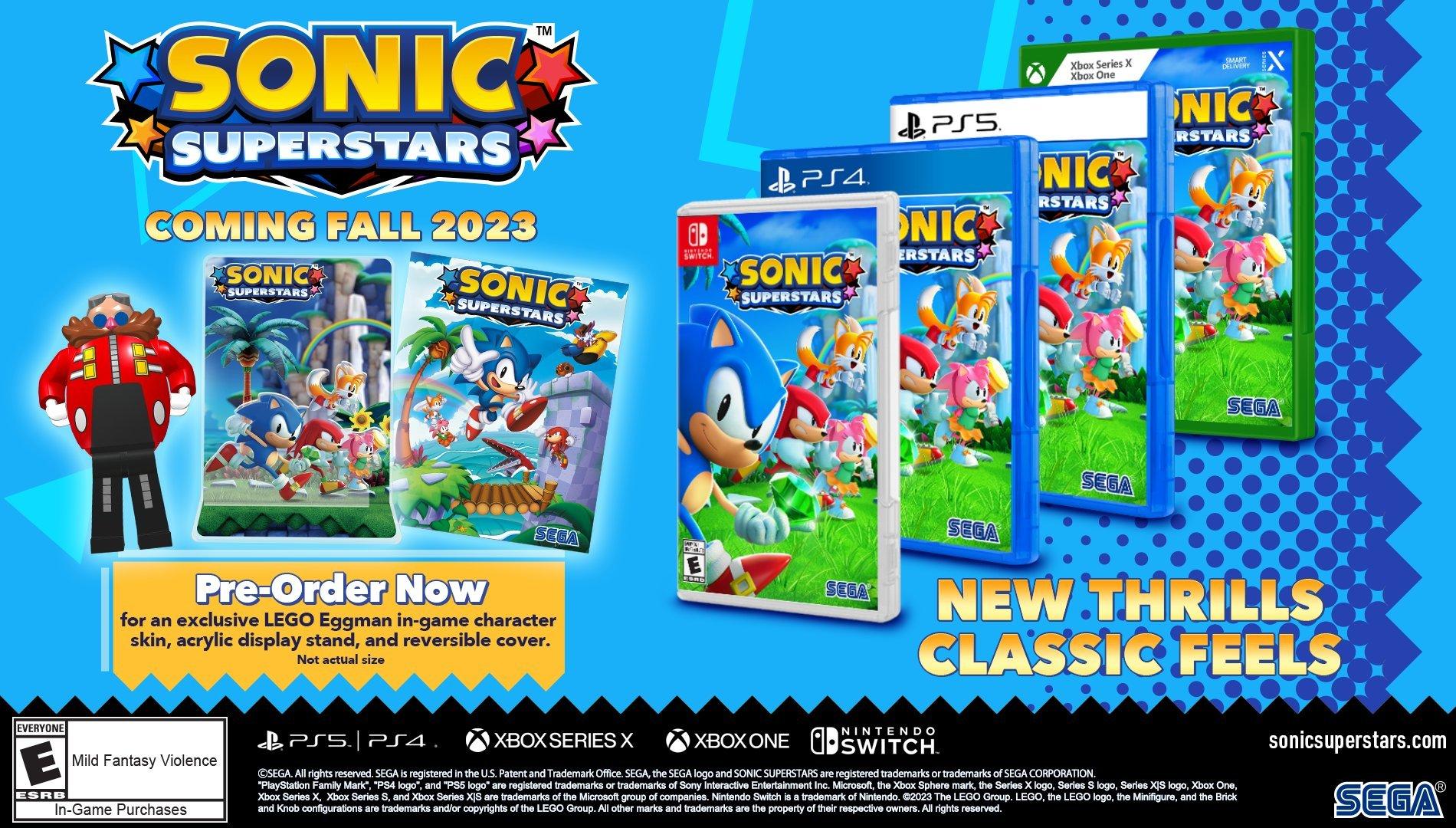 SONIC SUPERSTARS PS4 Game Craves Instructions