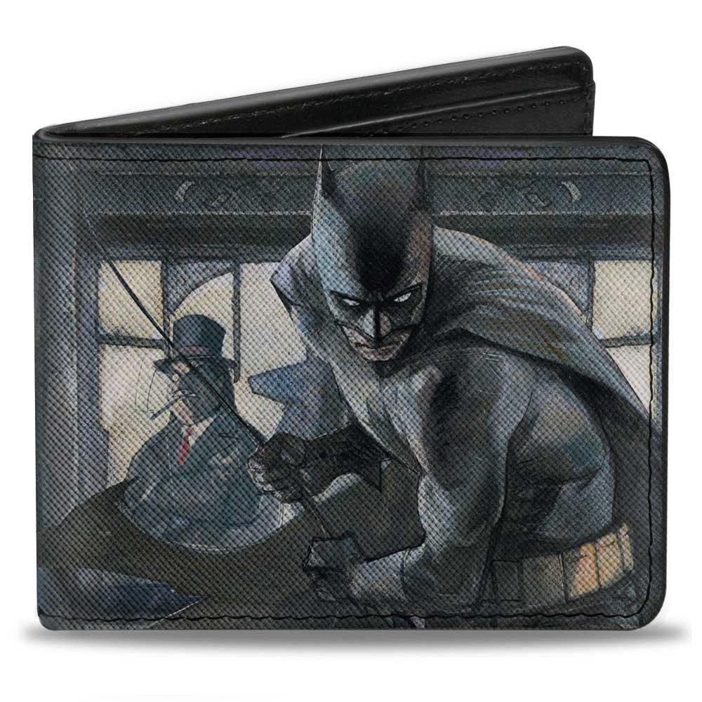 Buckle-Down DC Comics Batman Polyurethane Bifold Wallet, Size: One Size, Buckle Down