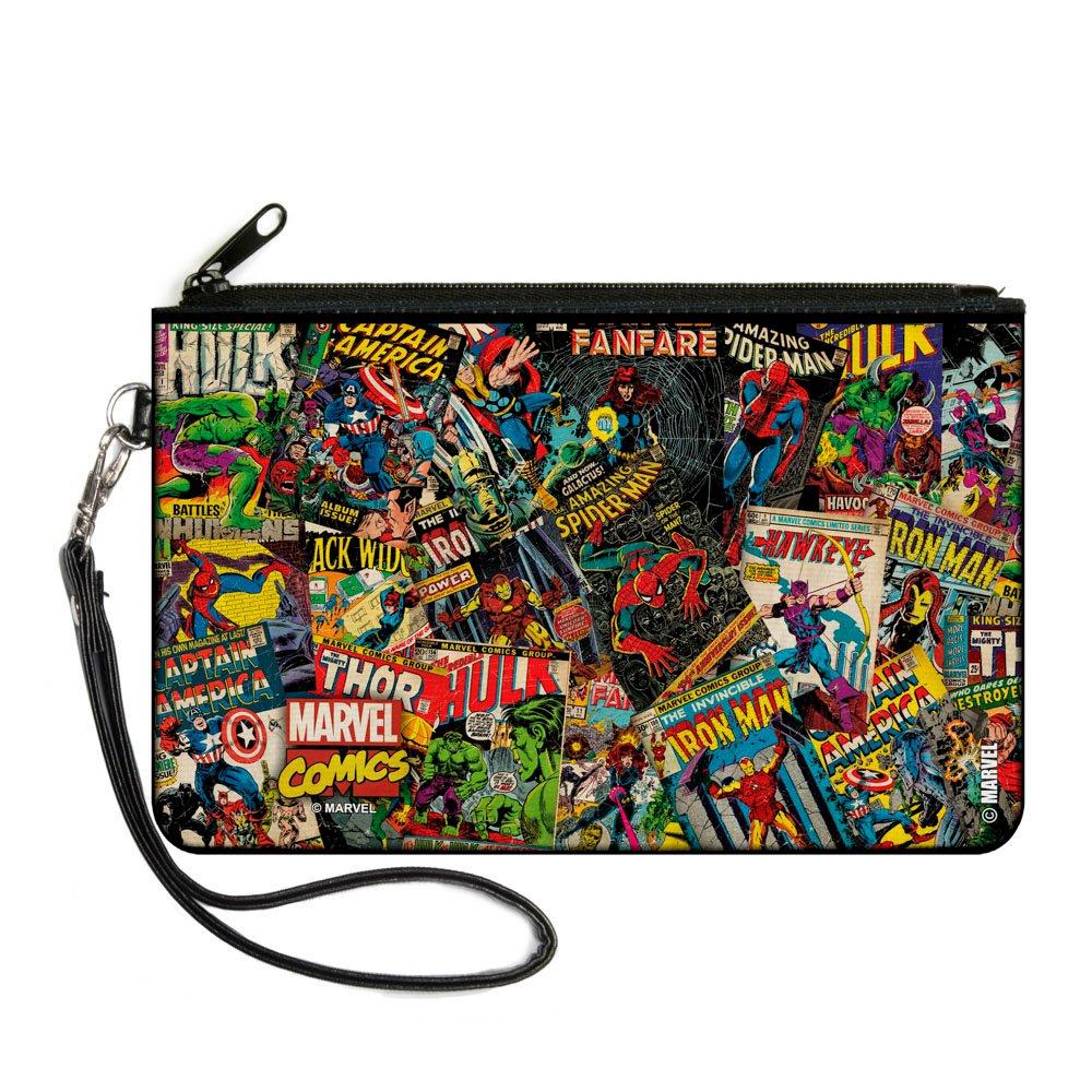 Buckle-Down Marvel Comics Books Stacked Canvas Zippered Wallet