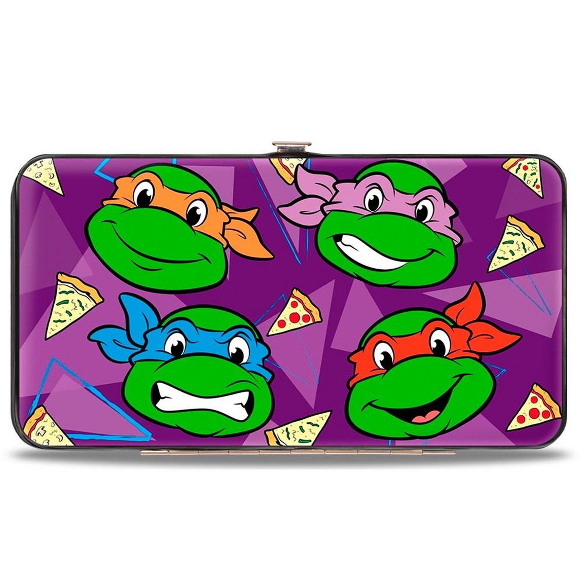 Buckle-Down Nickelodeon Teenage Mutant Ninja Turtles Vegan Leather Hinged Wallet, Size: One Size, Buckle Down