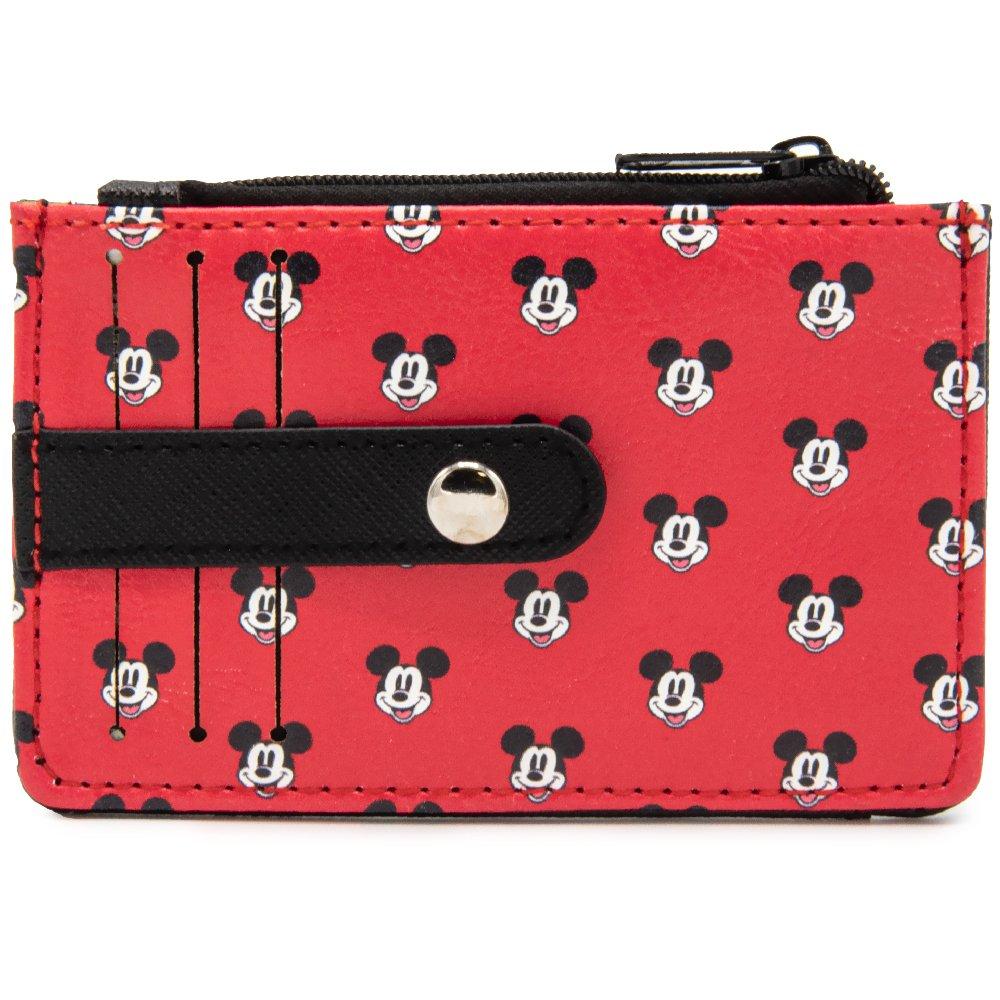 Disney 7 Minnie Mouse Zip Around Wallet in Polyurethane - Black