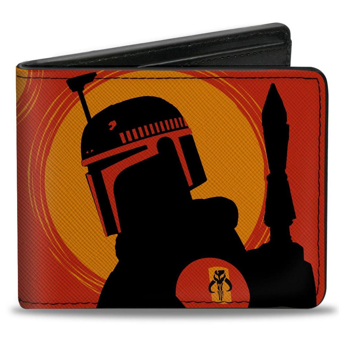 Buckle-Down Star Wars The Book of Boba Fett Vegan Leather Bifold Wallet, Size: One Size, Buckle Down