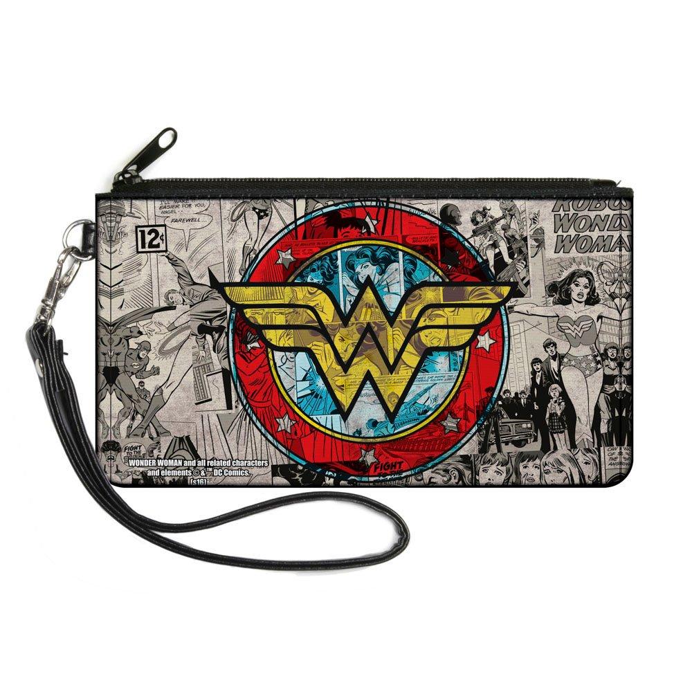 Buckle-Down DC Comics Wonder Woman Logo Zippered Pouch Wallet