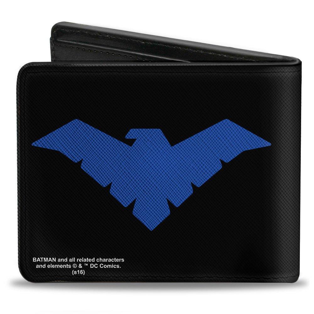 Buckle-Down DC Comics Nightwing Logo Vegan Leather Bifold Wallet
