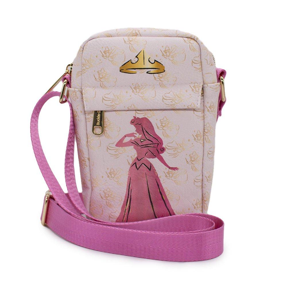 Buckle-Down Disney Sleeping Beauty Polyurethane Crossbody Bag