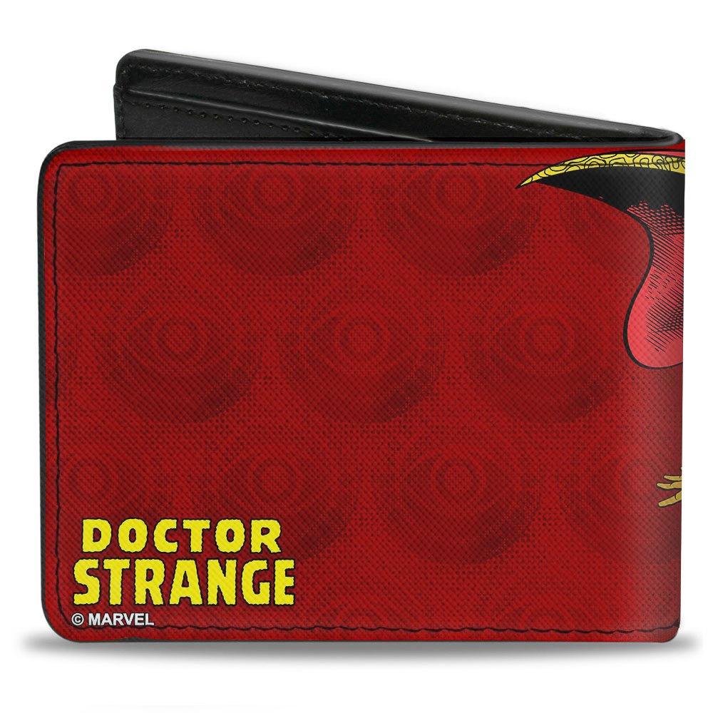Buckle-Down Marvel Comics Doctor Strange Eye of Agamoto Monogram Vegan Leather Bifold Wallet