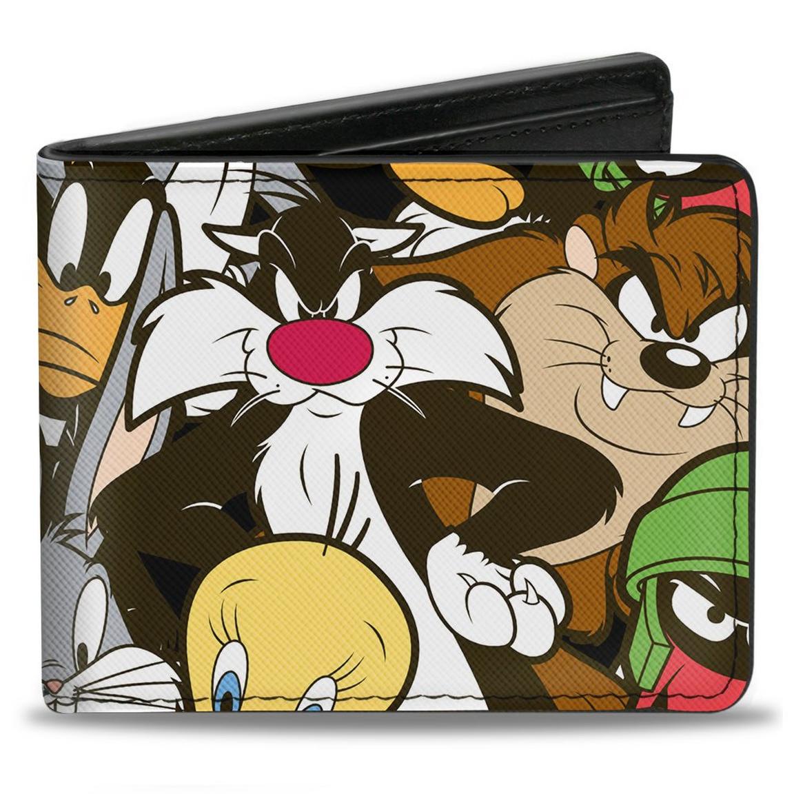 Buckle-Down Looney Tunes Polyurethane Bifold Wallet, Size: One Size, Buckle Down