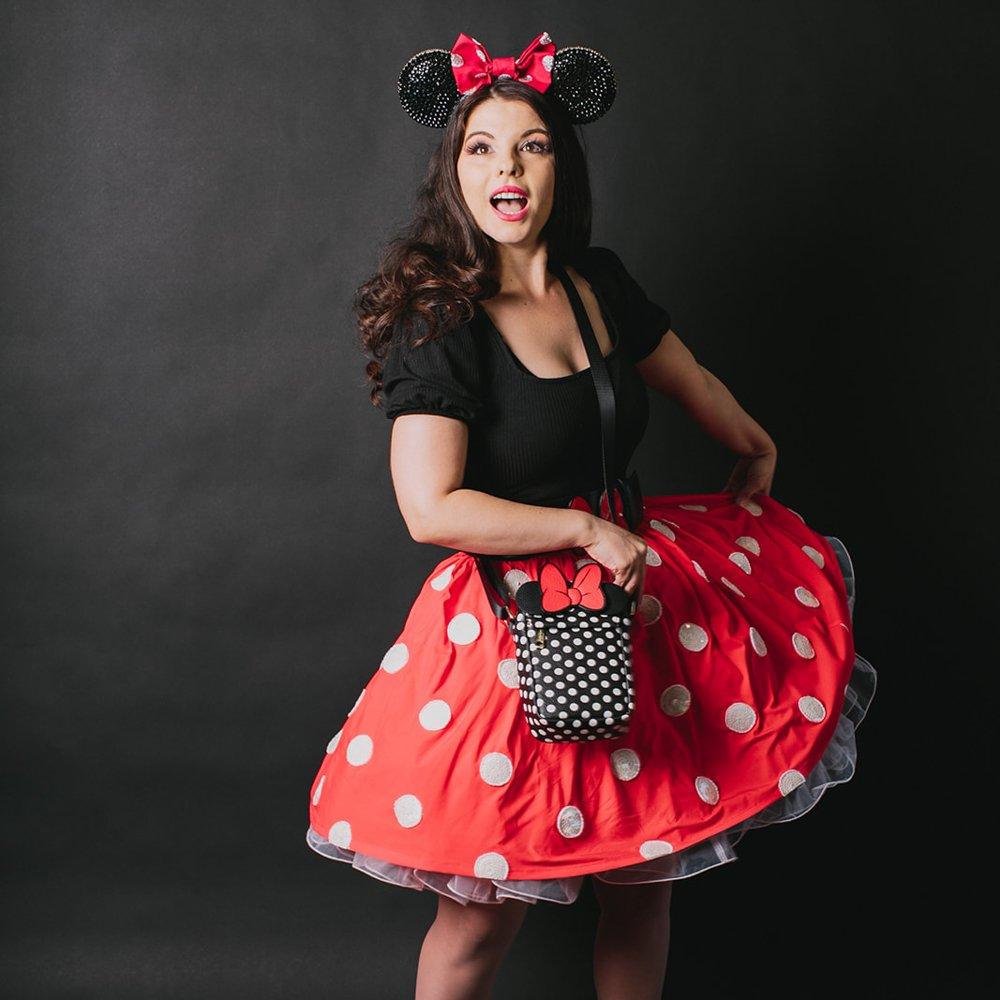 Buckle-Down Disney Minnie Mouse Vegan Leather Cross Body Bag