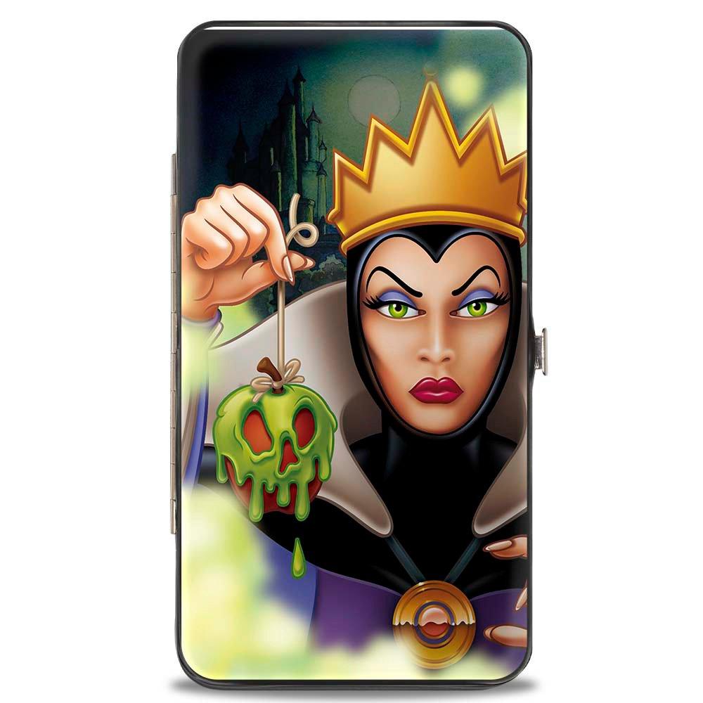 Buckle-Down Disney Snow White The Evil Queen Poisoned Apple Pose Diablo Flying Vegan Leather Hinged Wallet