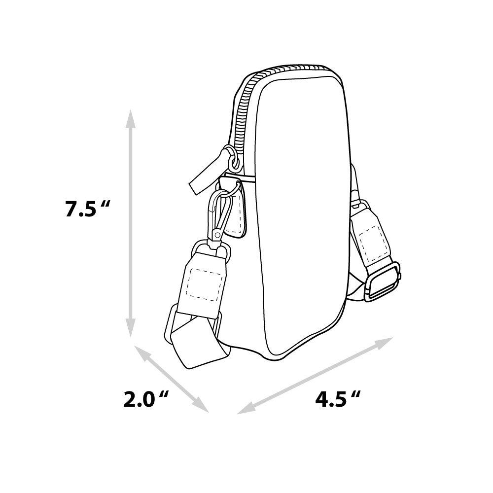 FLORAL CELL PHONE BAG - Off White