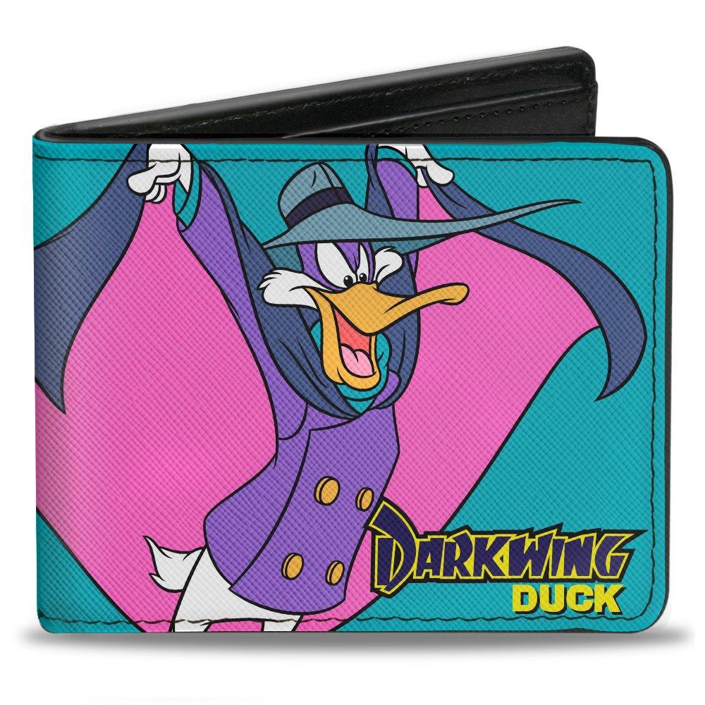 Buckle-Down Disney Darkwing Duck Cape Pose Men's Vegan Leather Bifold Wallet