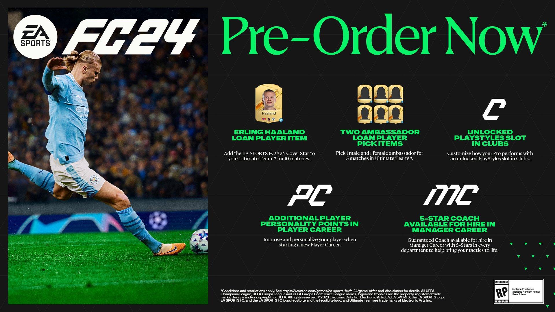 EA Sports FC 24 (FIFA 24) - Release Date, Pre-Order Bonuses