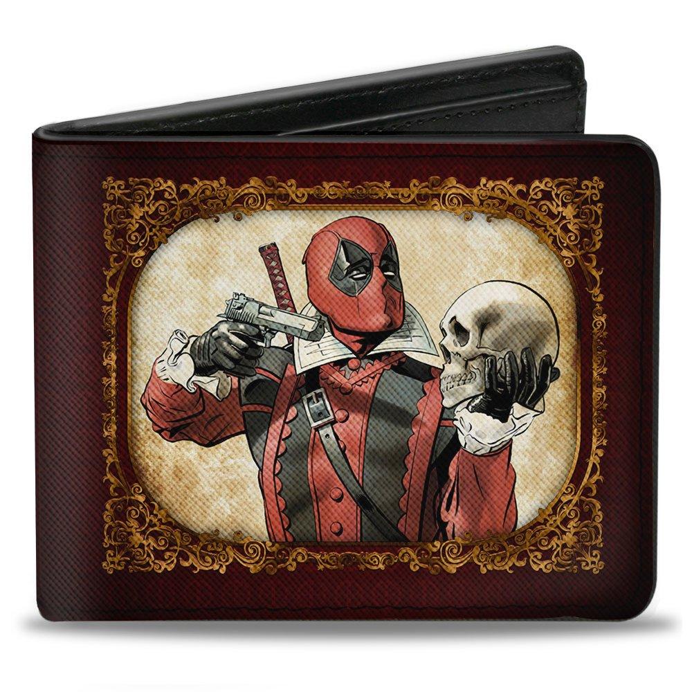 Buckle-Down Marvel Deadpool Issue 21 Variant Vegan Leather Bifold Wallet, Size: One Size, Buckle Down