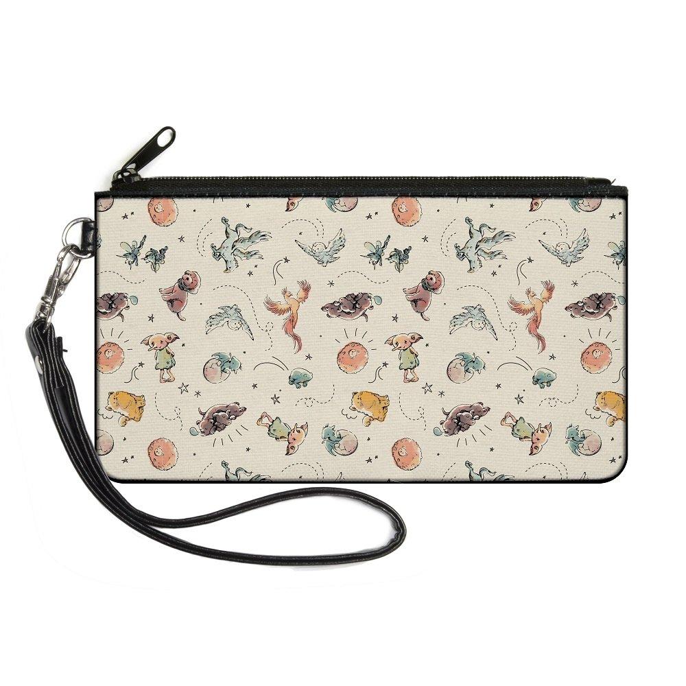 Buckle-Down The Wizarding World of Harry Potter Charming Friends Collage Zip Clutch Wallet, Size: One Size, Buckle Down
