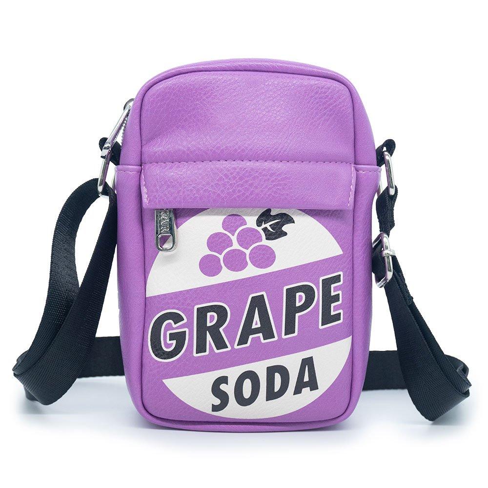 Buckle-Down Disney Up Grape Soda Bottle Cap Logo Vegan Leather Bag