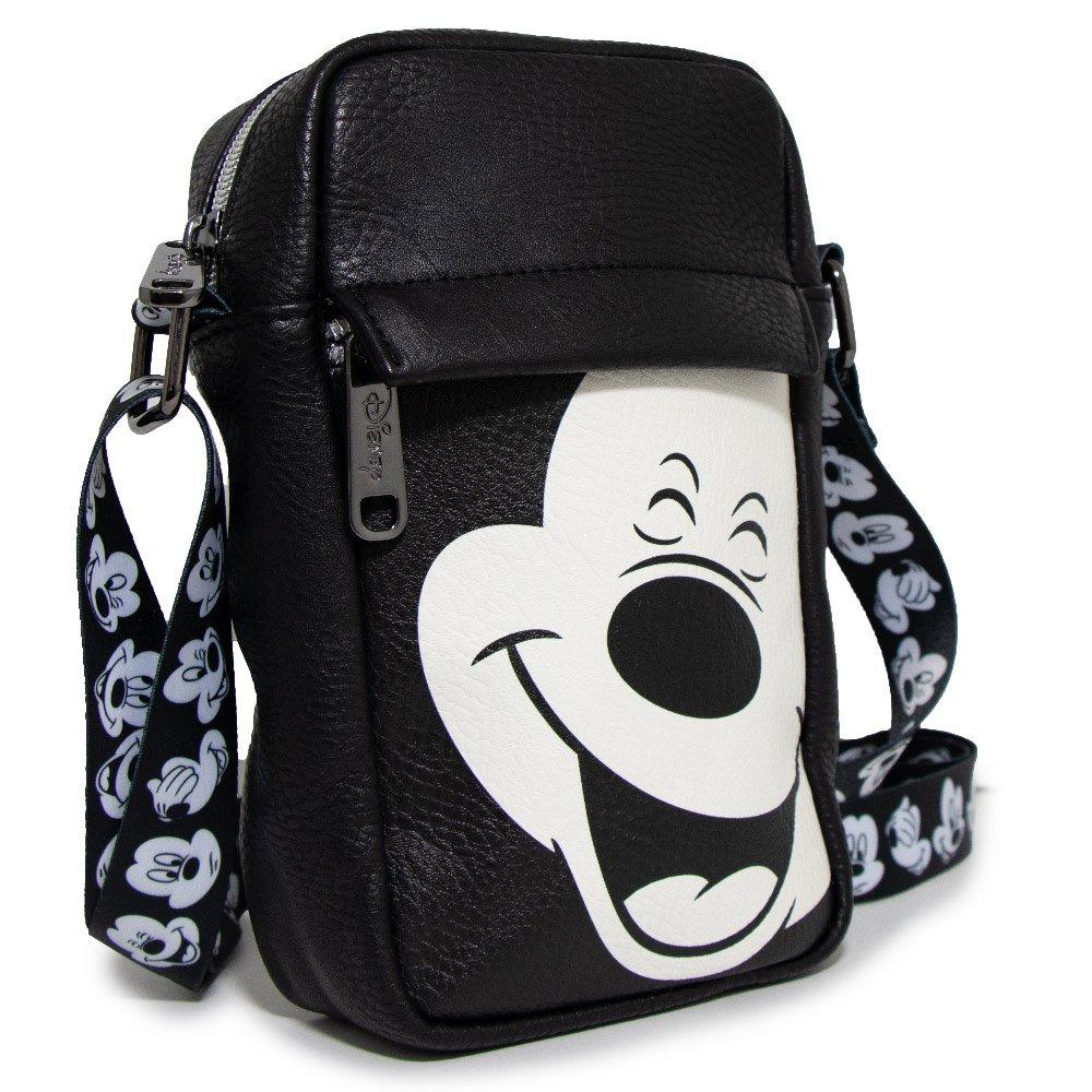 Buckle-Down Disney Mickey Mouse Smiling Face Vegan Leather Bag
