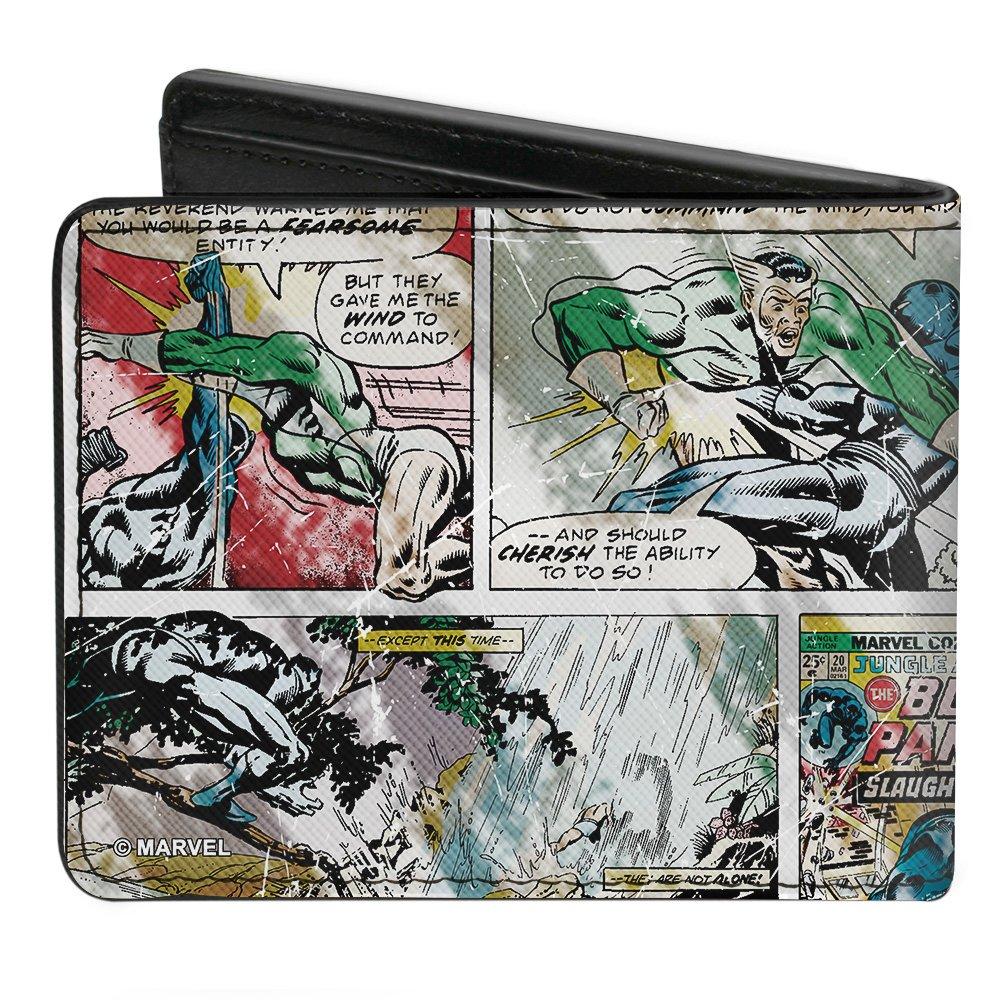 Buckle-Down Marvel Comics Black Panther Issue 8 Cover Men's Vegan Leather Bifold Wallet