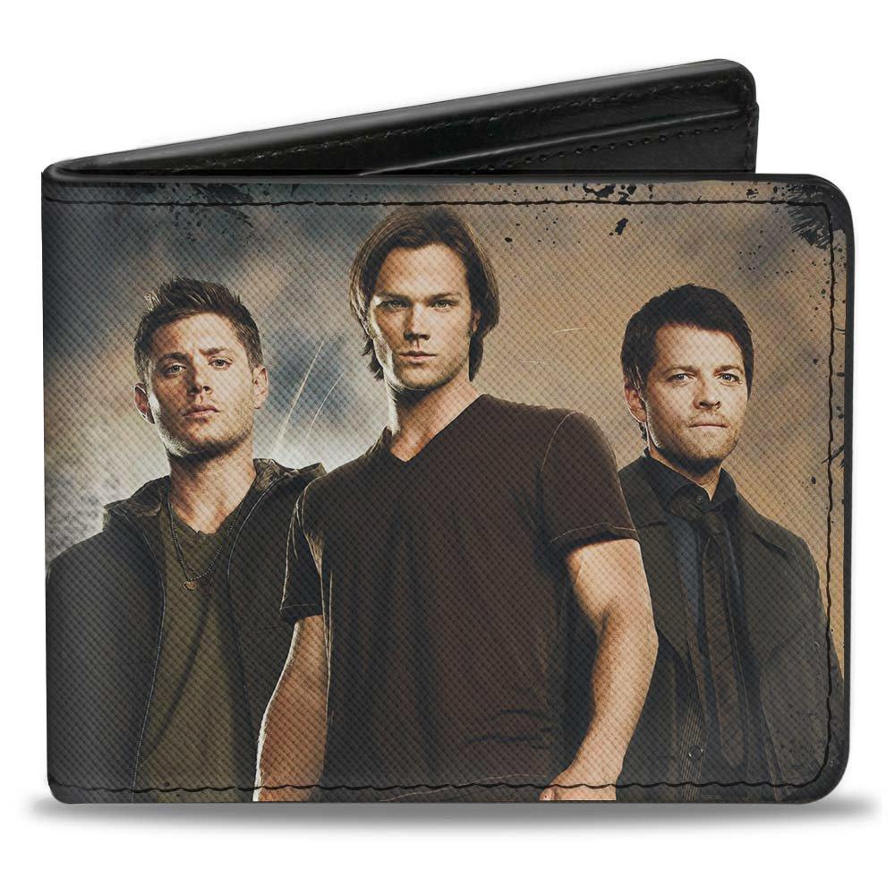 Buckle-Down Supernatural Sam Castiel Nothing In Our Lives Is Simple Vegan Leather Bifold Wallet, Size: One Size, Buckle Down