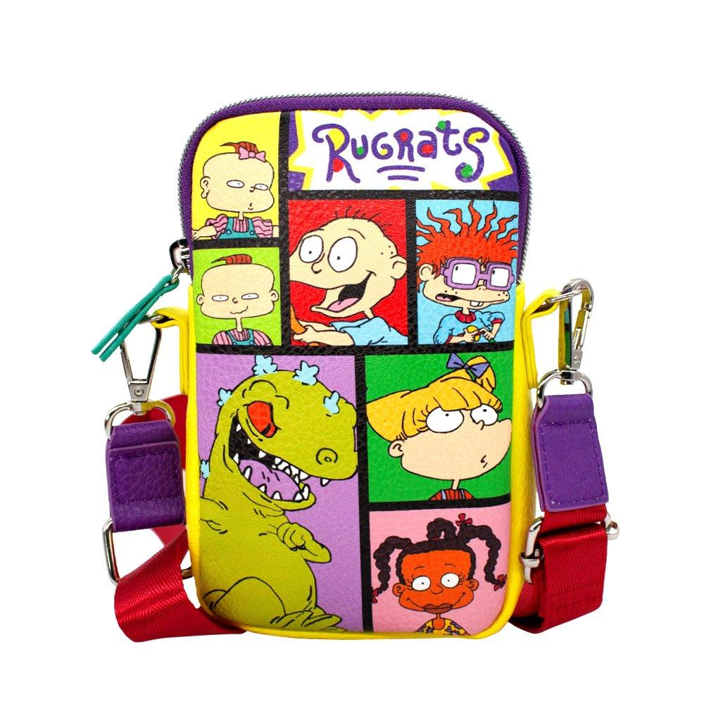 Buckle-Down Nickelodeon Rugrats Character Pose Blocks Vegan Leather Phone  Bag Holder Wallet