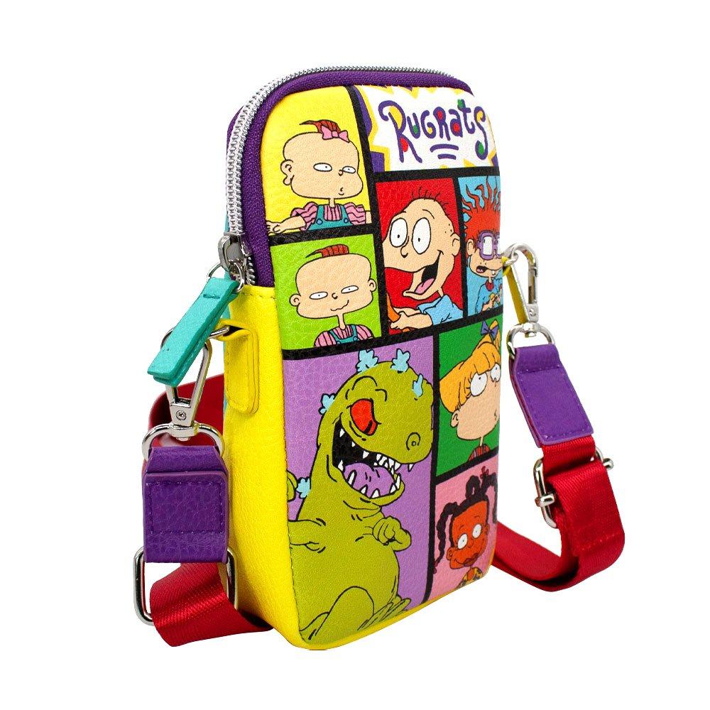 Buckle-Down Nickelodeon Rugrats Character Pose Blocks Vegan Leather Phone  Bag Holder Wallet