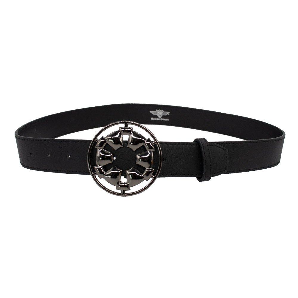 Logo-Buckle Leather Belt