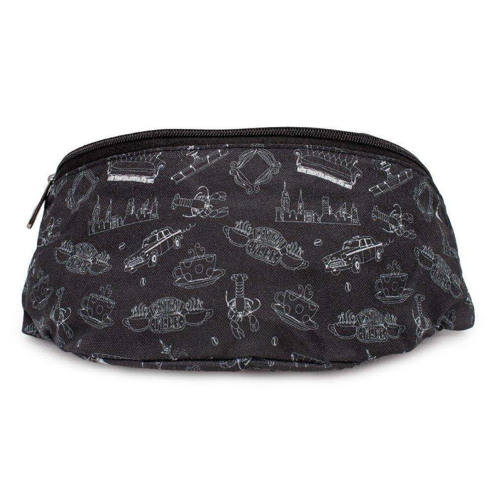 Buckle-Down Friends Television Show Icons Scattered Canvas Fanny Pack, Size: One Size, Buckle Down