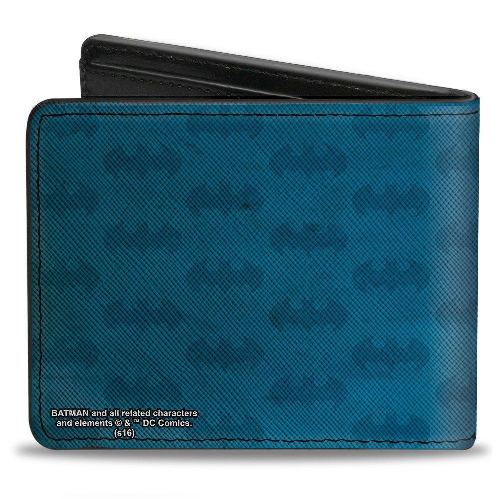 DV Leather Wallet with Coin Purse and Inside Secret Zip Compartment Blue