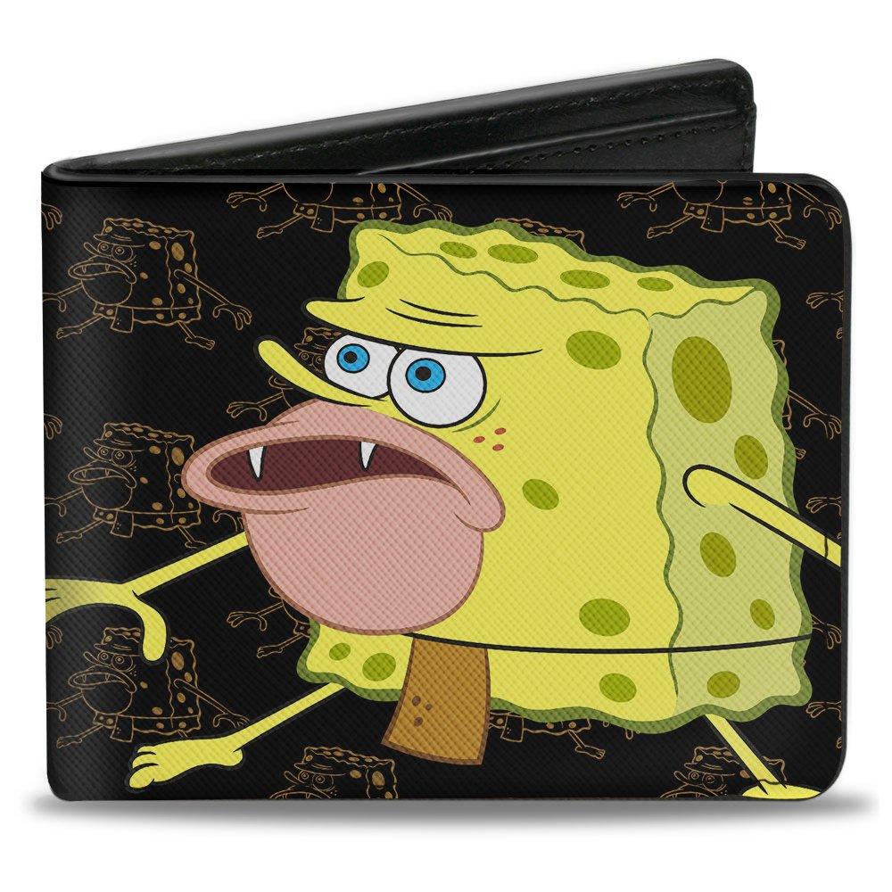 Buckle-Down Nickelodeon Primitive Sponge Pose Vegan Leather Wallet