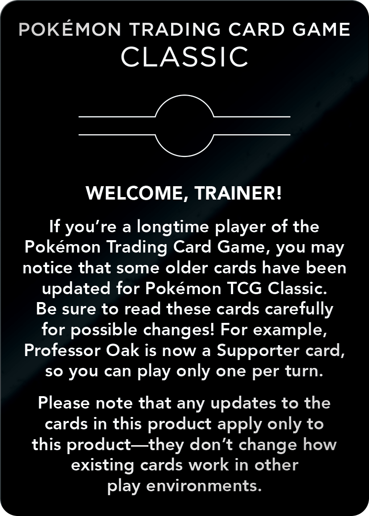 Pokemon Trading Card Game: Classic Collection