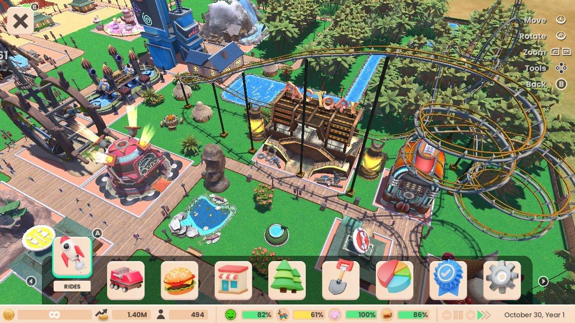 Rollercoaster Tycoon Adventures Deluxe Switch Review 