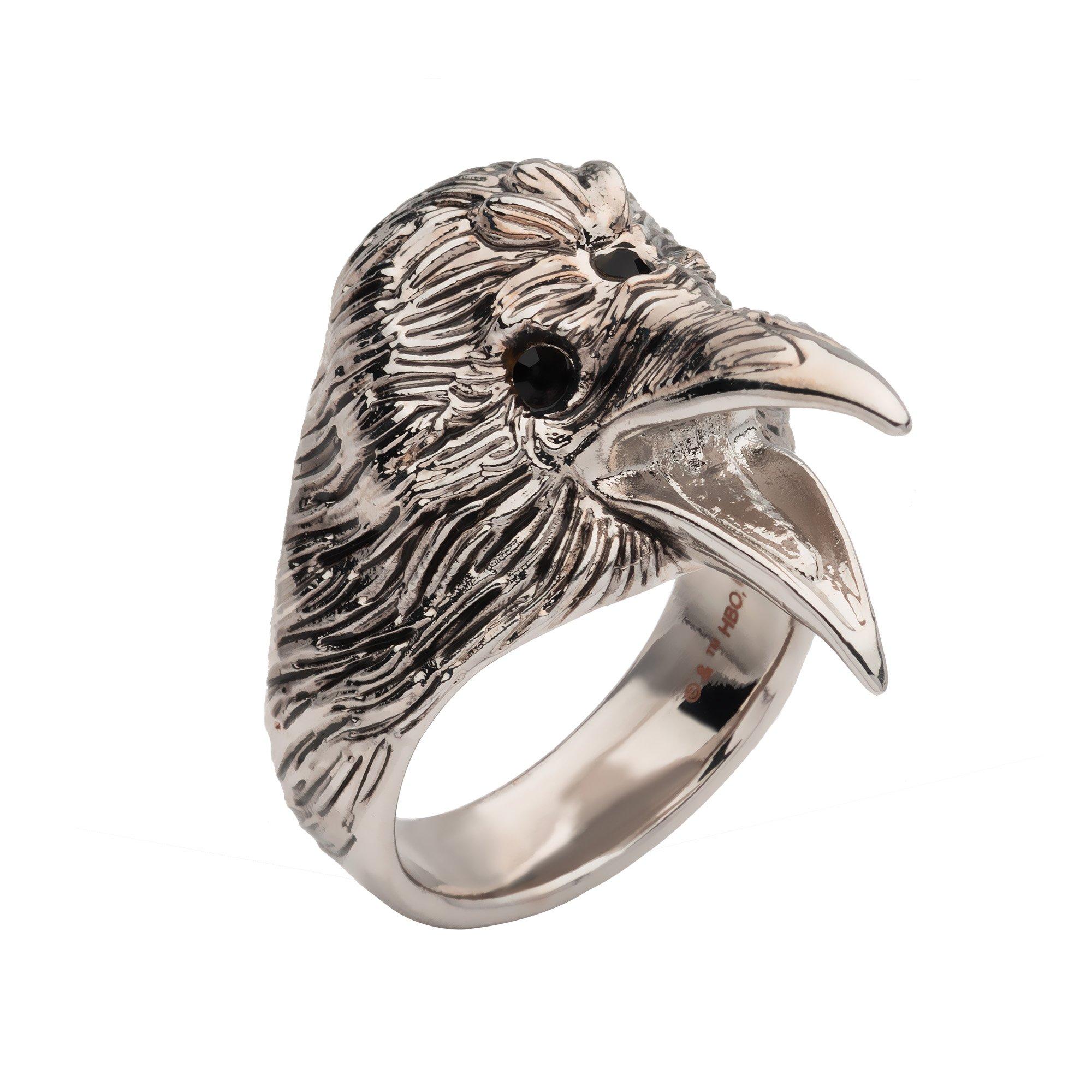 Game Of Thrones Three-Eyed Raven Ring, Size: 12, SalesOne