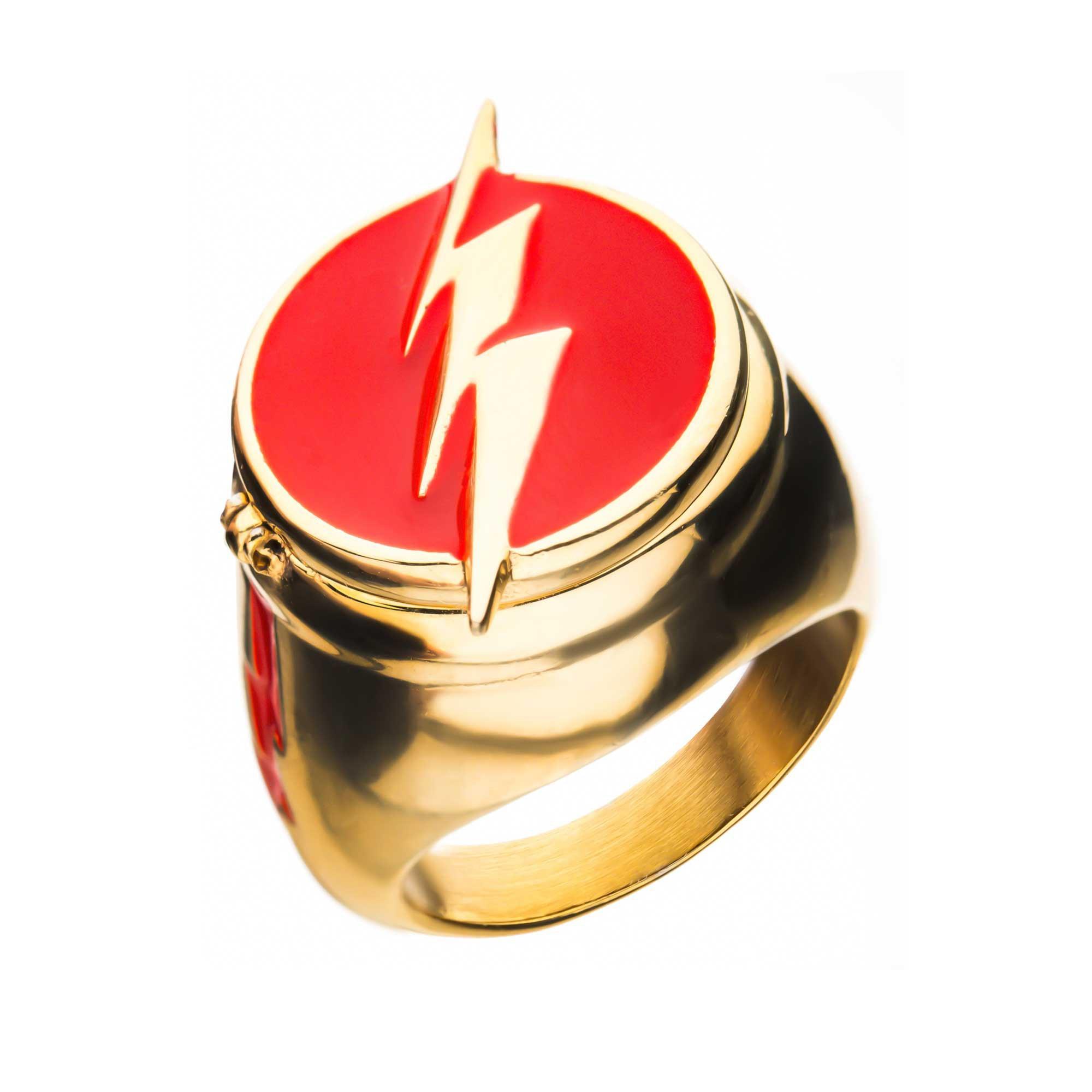 DC Comics Flash Ring With Costume Flip Lid