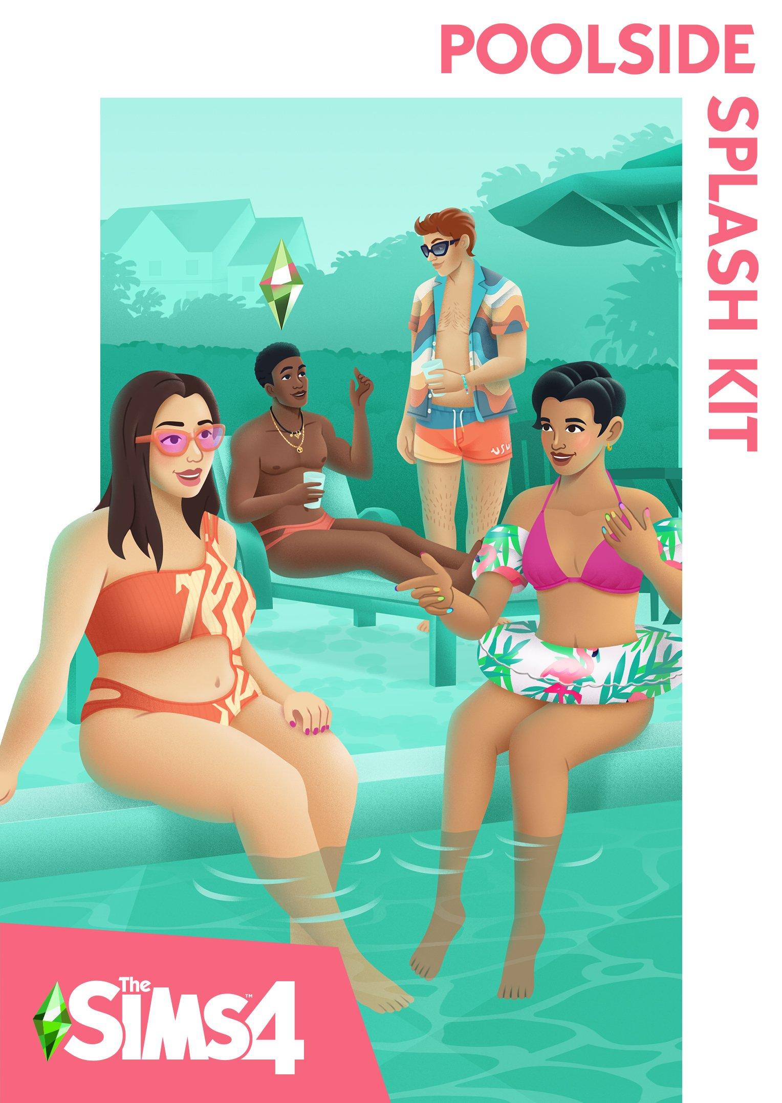 The Sims 4 Poolside Splash Kit DLC - PC