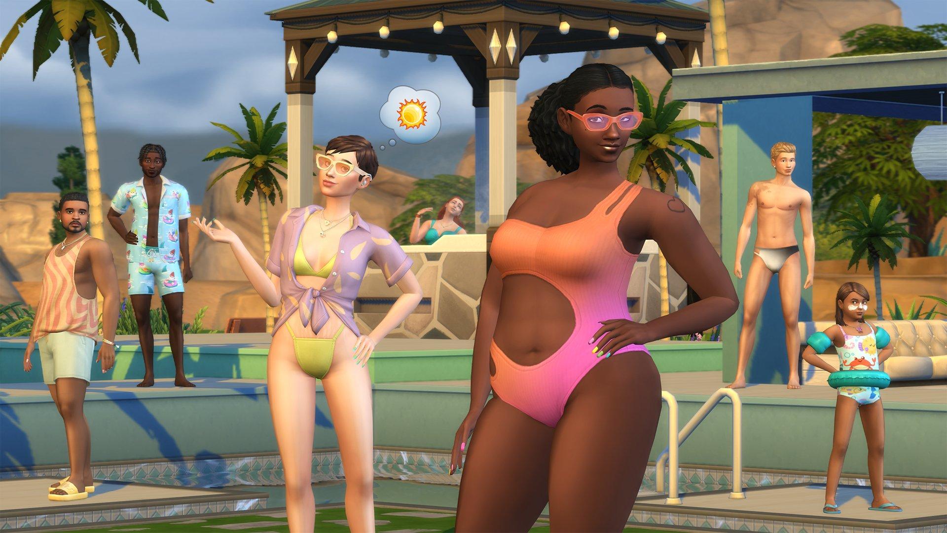 The Sims 4 Poolside Splash Kit DLC - PC
