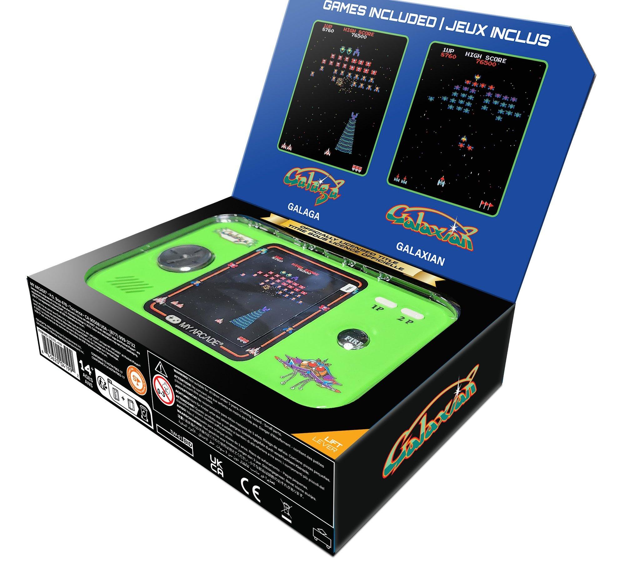 My Arcade Galaga Pocket Player PRO Handheld Portable Video Game System