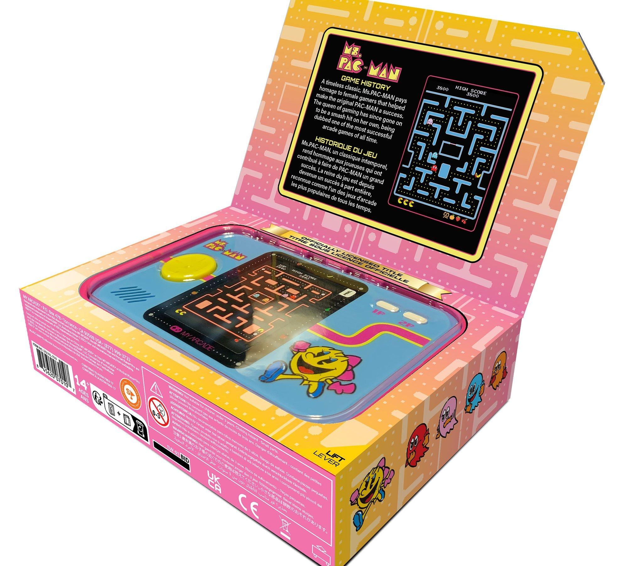 My Arcade MS. PAC-MAN Pocket Player PRO Handheld Portable Video Game System