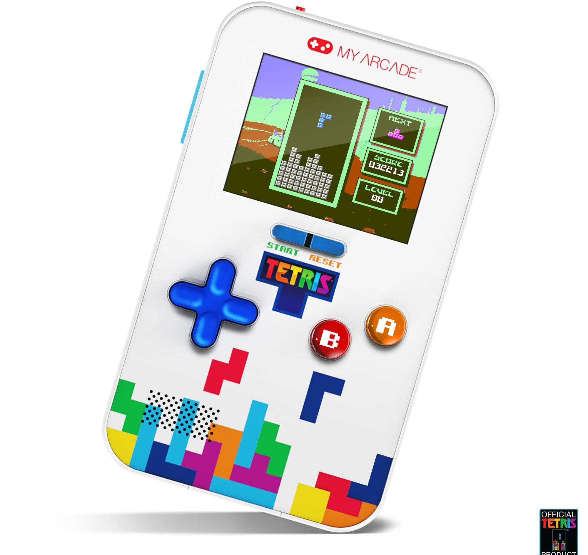 Handheld Game Console with Classical Retro Games Tetris Mario