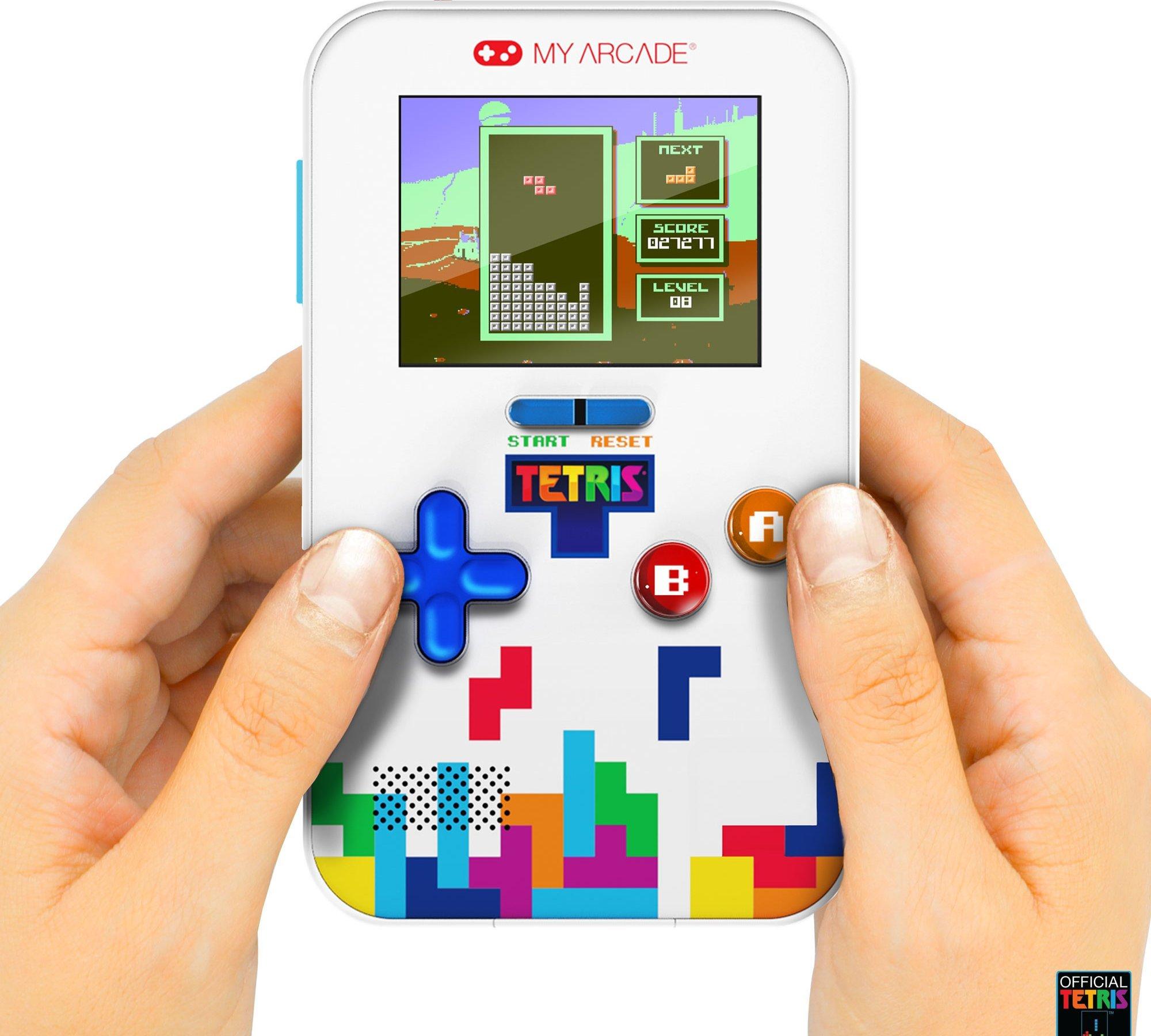 Handheld Game Console with Classical Retro Games Tetris Mario