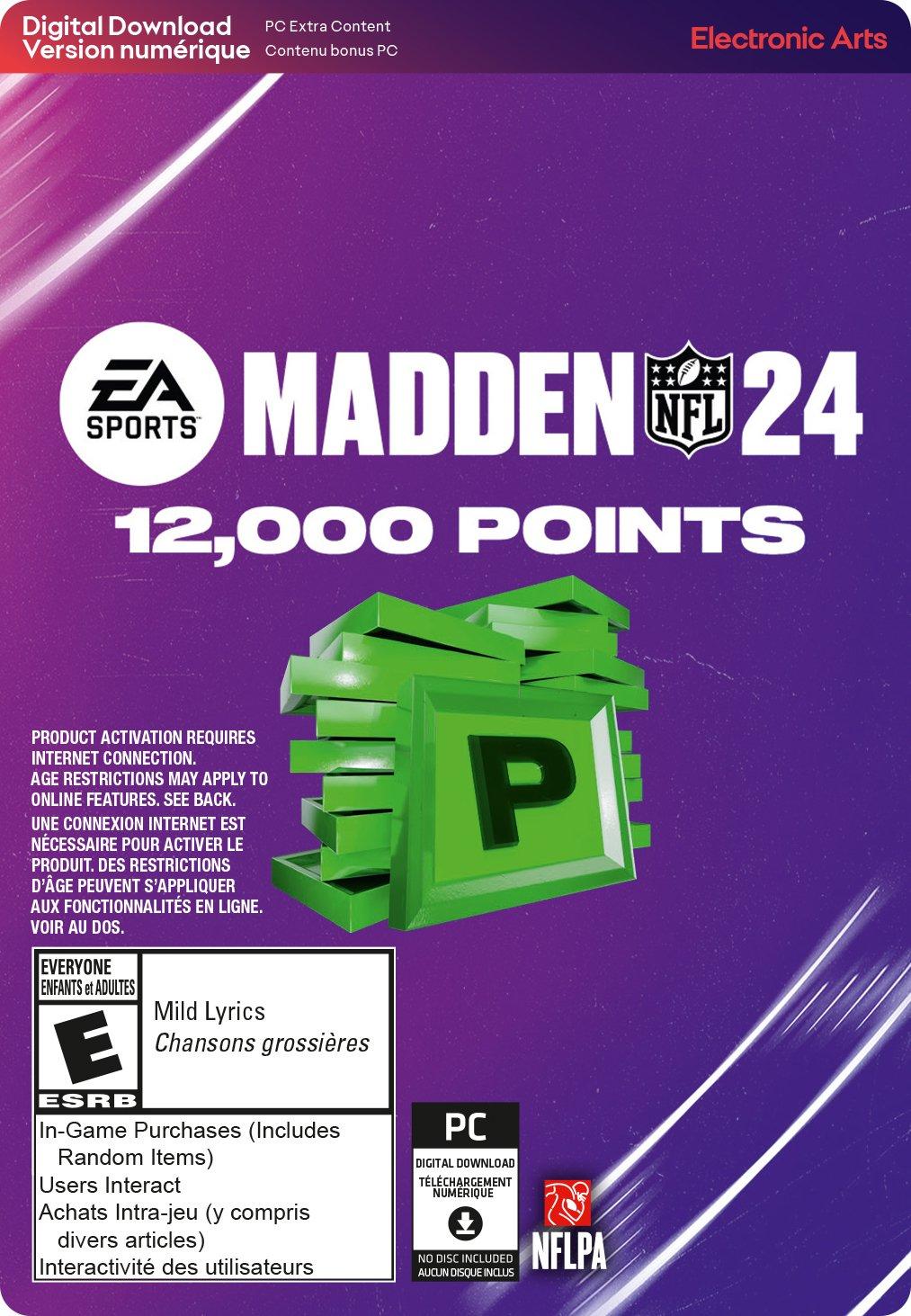 Electronic Arts Madden NFL 24 12000 Points Pack - PC EA app