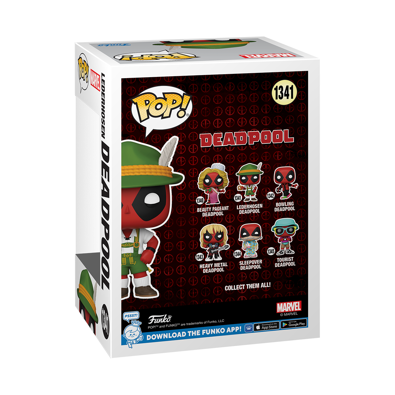 Funko POP! Marvel: Deadpool (Lederhosen) 4.31-in Vinyl Bobblehead Figure