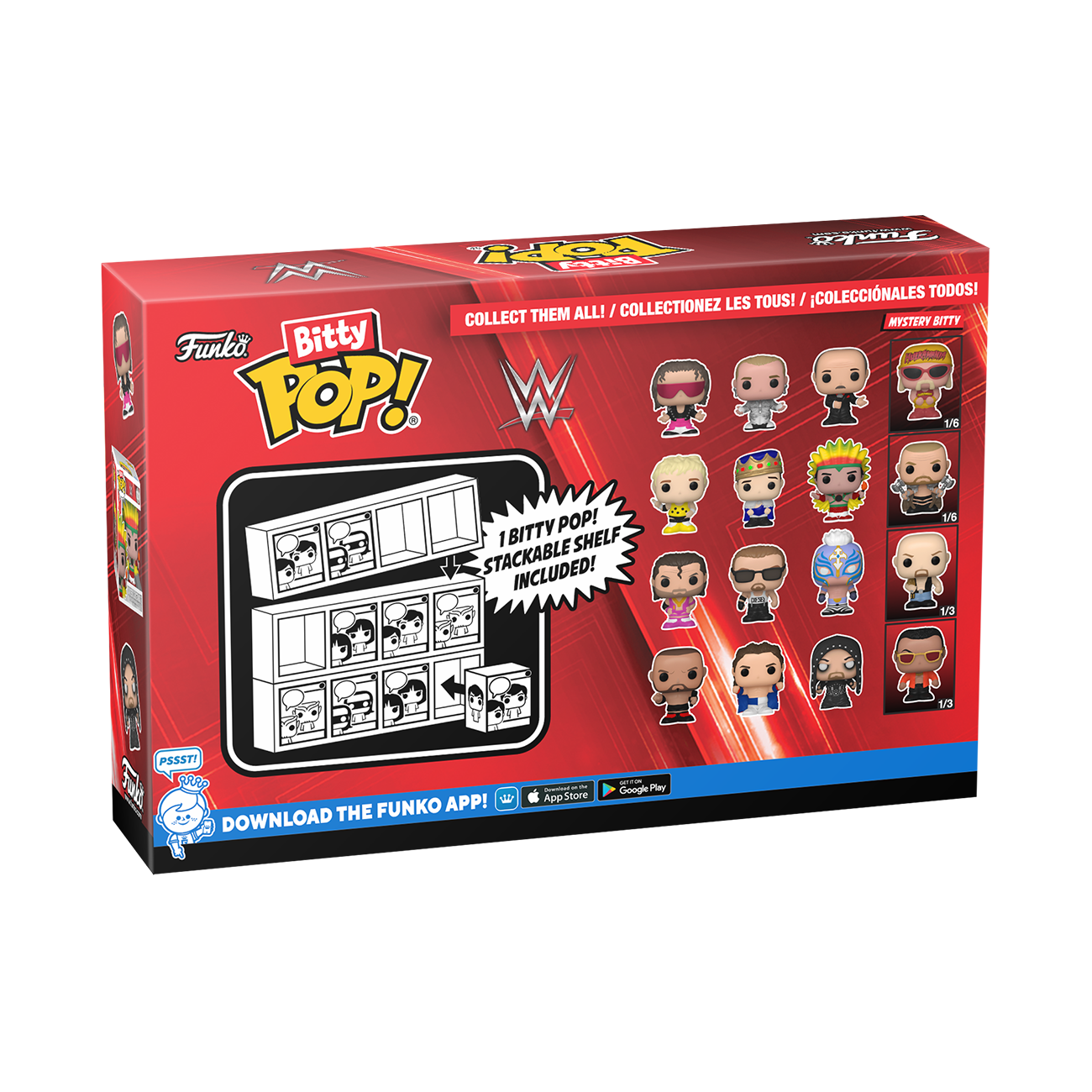 Funko Bitty POP! WWE Vinyl Figure Set 4-Pack (Undertaker, Batista, British  Bulldog, Mystery Pop!)