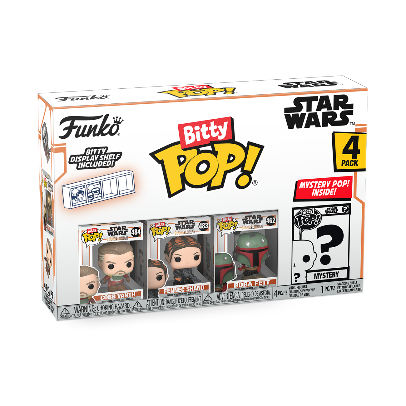 Funko Bitty POP! Star Wars: The Mandalorian (Marshal) Vinyl Figure Se 4-Pack