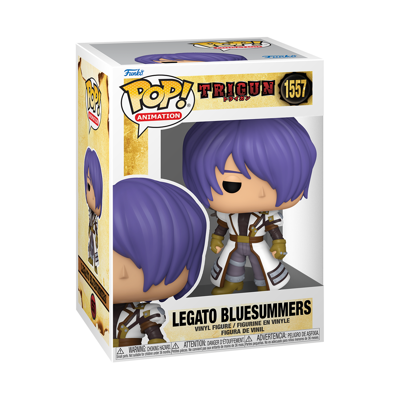 Funko POP! Animation: Trigun Legato Bluesummers 4.15-in Vinyl Figure
