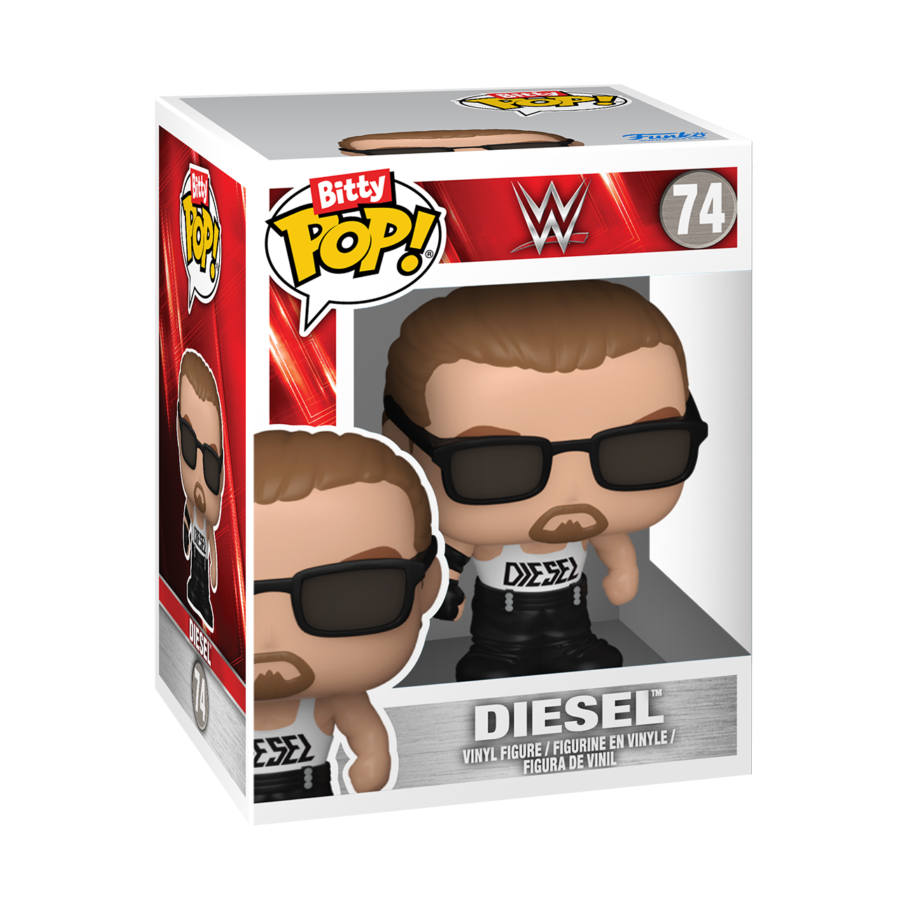 Funko Bitty POP! WWE Vinyl Figure Set 4-Pack (Razor Ramon, Diesel, Rey Mysterio, Mystery Pop!)